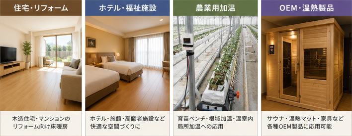 炭素繊維面状発熱体施工事例